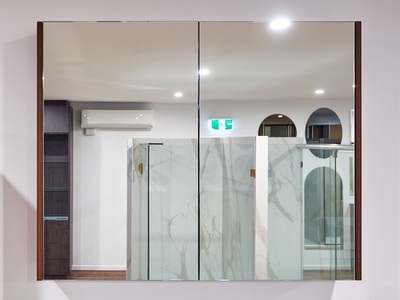 COLOURED SHAVING CABINET