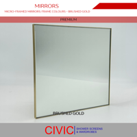 MIRRORS Micro-Framed colour BrushedGold