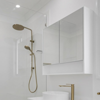 Mirrors Shaving Cabinets White Shelf
