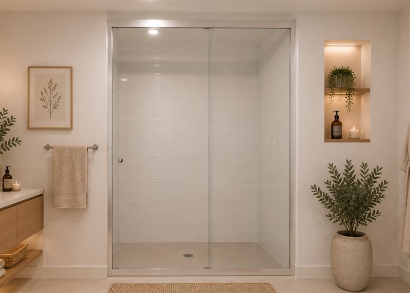 Sliding: 6mm Shower Screen