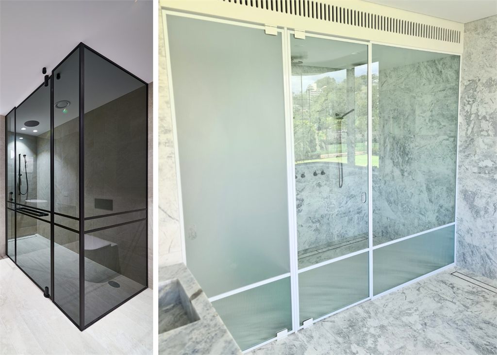 10mm Designer Framed Shower Screens