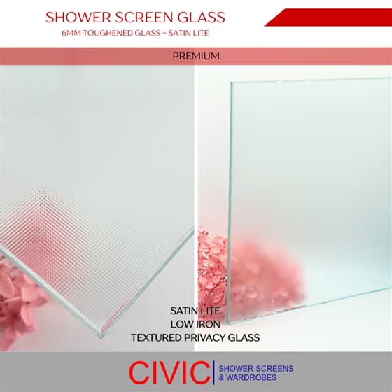 Shower Screen Glass-SatinLite