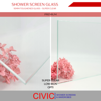 Shower Screens Glass SuperClear