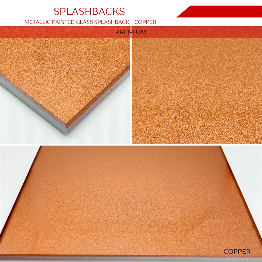 Splashbacks MetallicPainted  Copper
