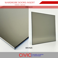WardrobeDoors Insert Mirror Bronze