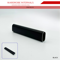 WardrobeInternals Hanging Rod Black