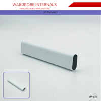 WardrobeInternals Hanging Rod White 