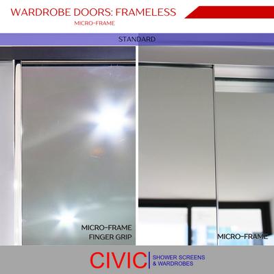 Wardrobe Doors Frameless Micro Frame