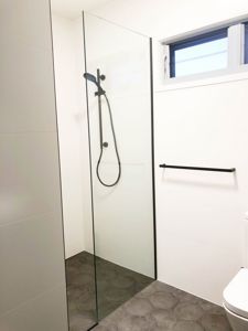 Shower Screen 10mm Panel Frameless Hardware Black