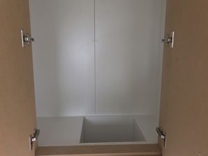 White-Board-Laundry-Chute-with-Hinged-Doors