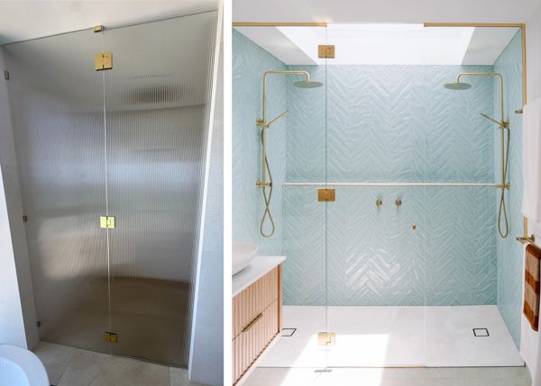 Frameless Hinged Shower Screens