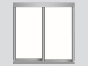 2 Doors-Matt Silver Frame Vinyl Glacier