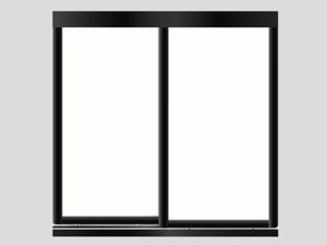 2 Doors-Black Frame Vinyl Glacier