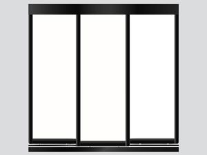 3 Doors-Black Frame Vinyl Glacier