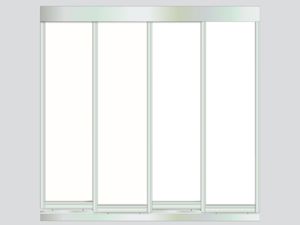 4 Doors-Polished Silver Frame Vinyl Glacier
