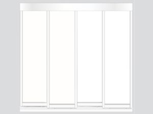 4 Doors-White Frame Vinyl Glacier