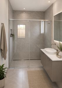S3 Core 6mm Shower Screen_accessible_Front