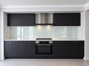 white glass splashback - J558561-CG