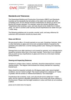 Standards And Tolerances