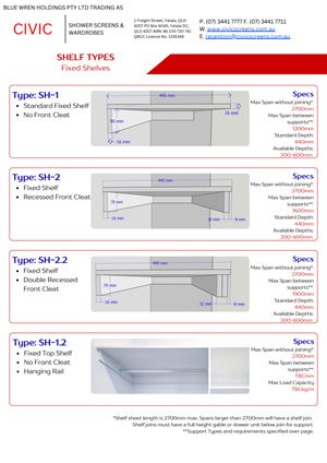 Shelf Design And Specification Guide