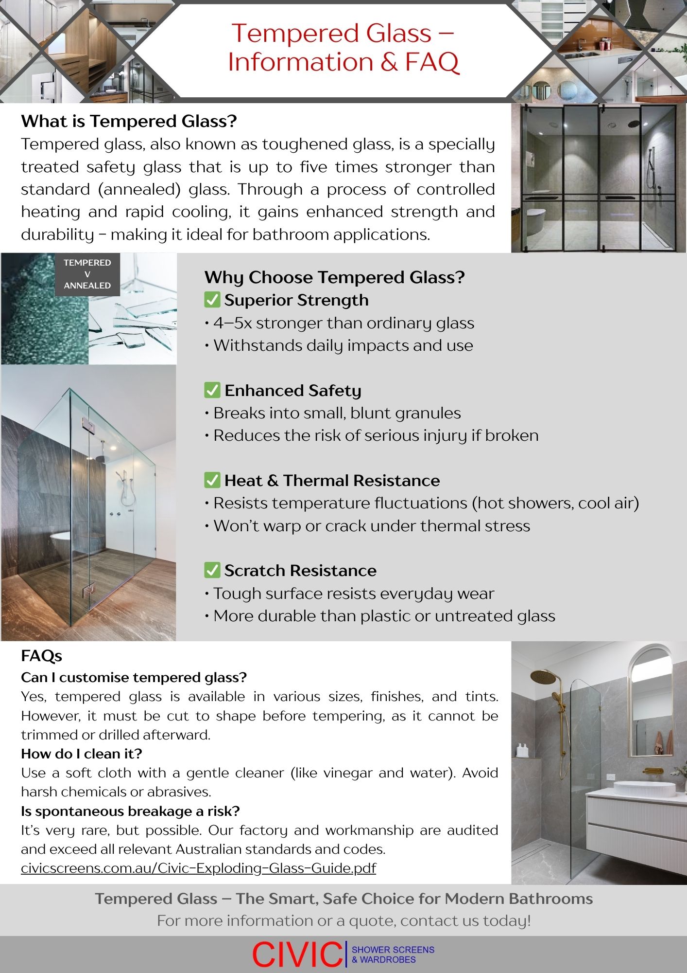 Civic Tempered Glass Info